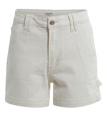 CEROS High Rise Carpentor Shorts Ivory