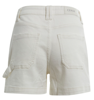 CEROS High Rise Carpentor Shorts Ivory