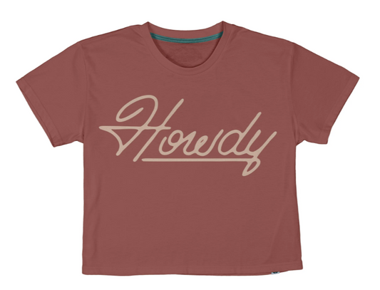 SENDERO Howdy Dude Women's Crop Tee