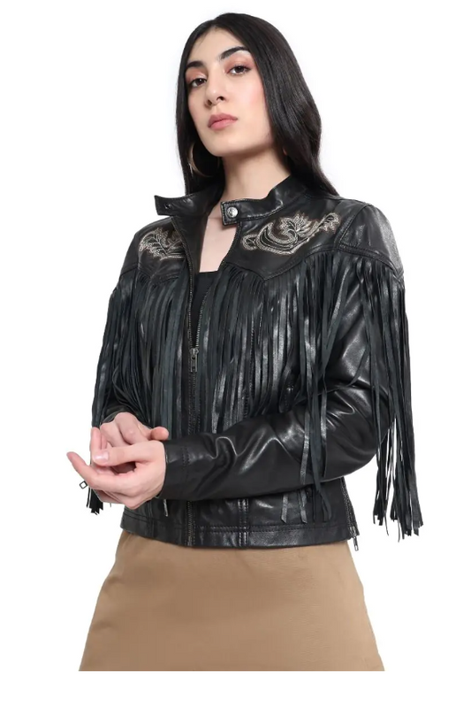 MYRA Blackverse Leather Jacket