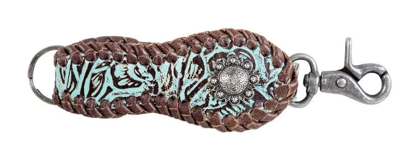 ABCO Tooled Leather Key Fob