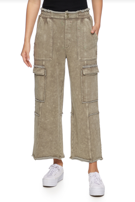 FLAG & ANTHEM Dolly Vintage Washed Knit Cargo Pant