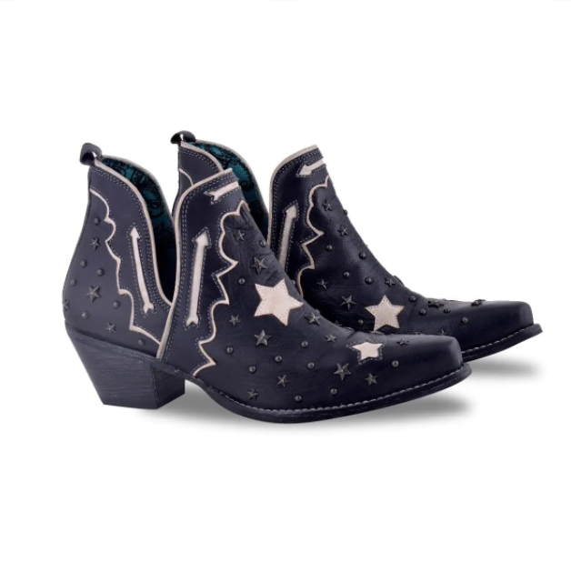 MYRA Lone Star Sky Split-top Leather Boots