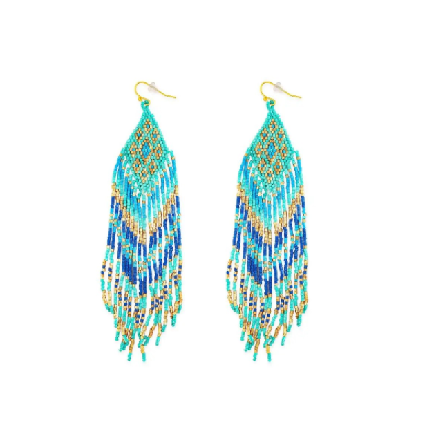 ABCO Waterfall Beaded Earrings