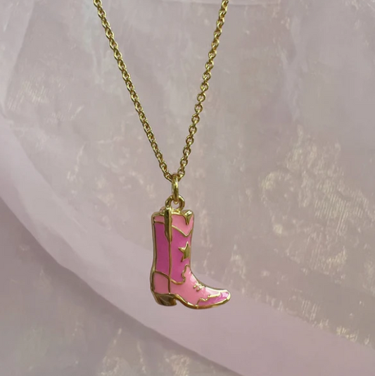 WILDFLOWER Cowgirl Boot Necklace