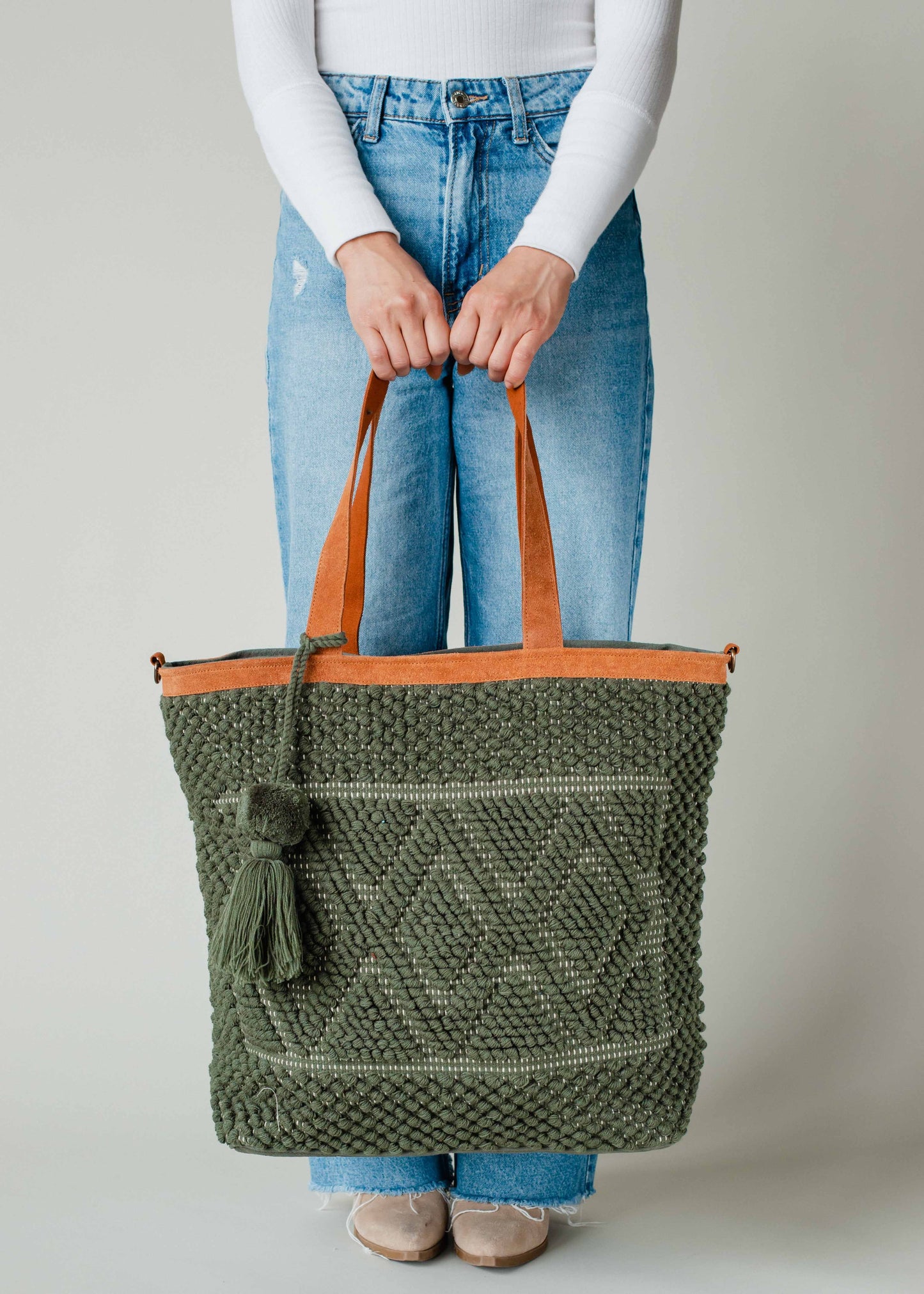 PANACHE Diamond Pattern Tote