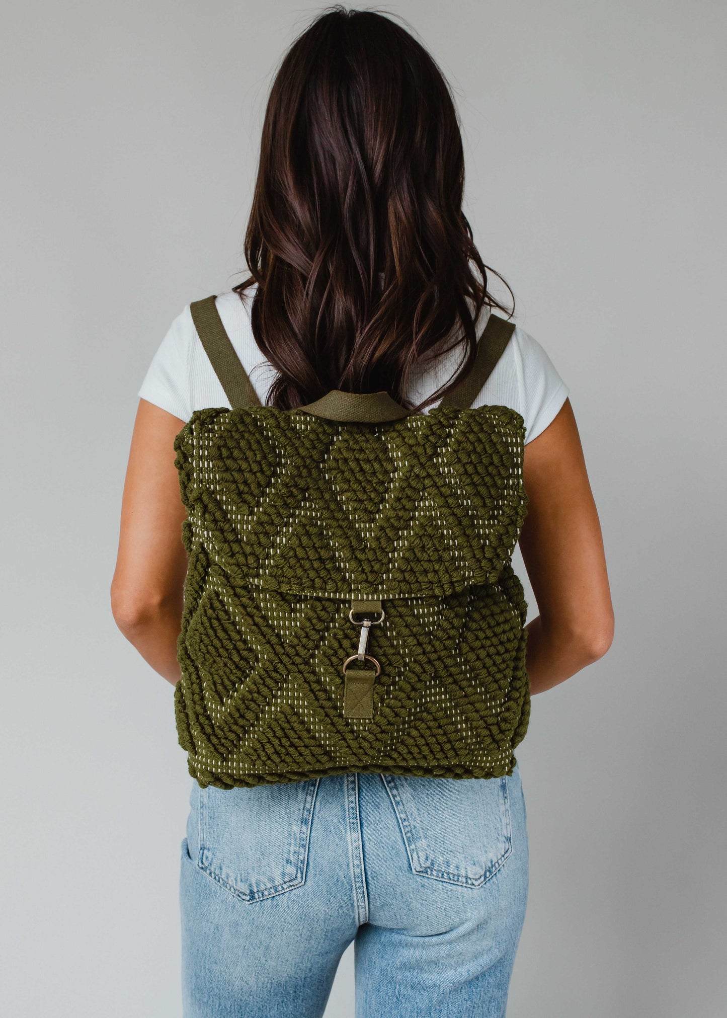 PANACHE Diamond Pattern Backpack