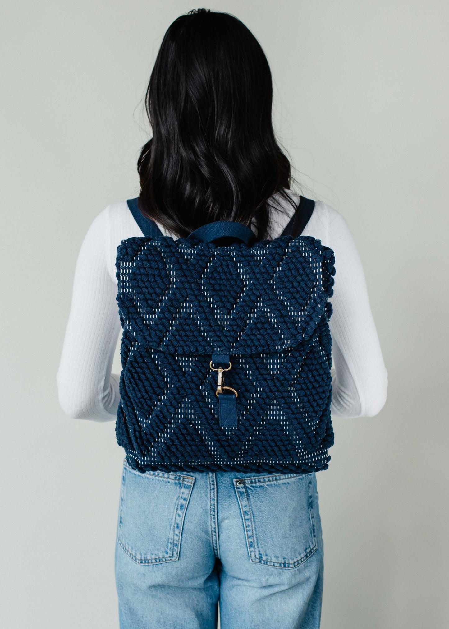 PANACHE Diamond Pattern Backpack