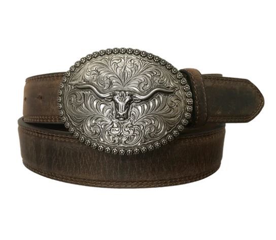 ABCO Oval Longhorn Buckle Belt