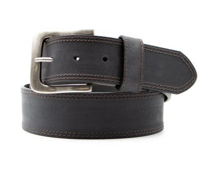 ABCO Wide Double Subtle Contrast Stitch Belt