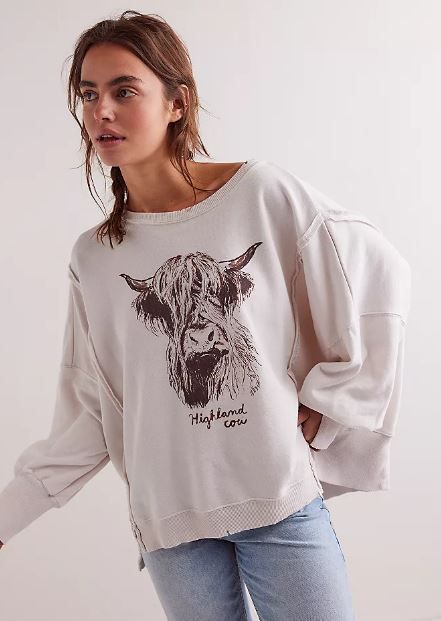 FREE PEOPLE Graphic Camden Pullover