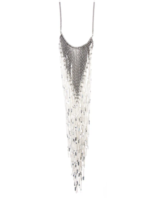 ABCO Sparkle Chain Fringe Necklace