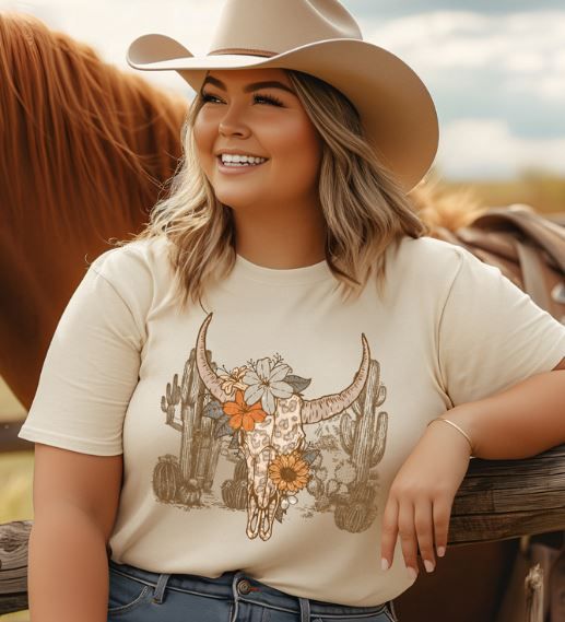 RUNNING WITH COYOTES Leopard Buffalo Tee