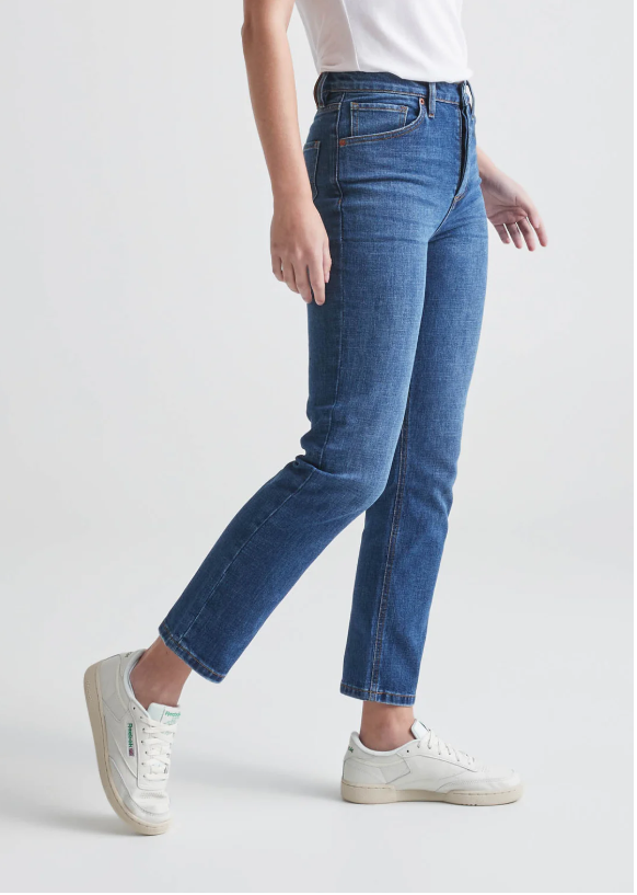 DUER Midweight Performance Denim High Rise Straight