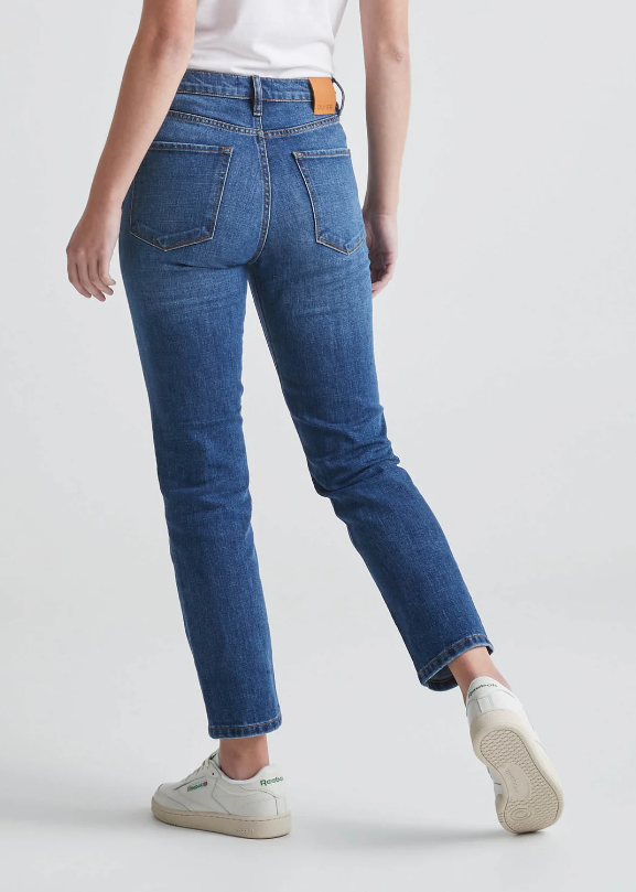 DUER Midweight Performance Denim High Rise Straight