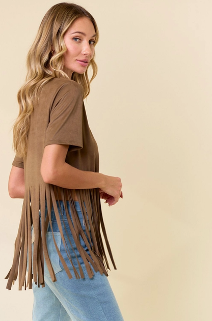 SAINTS & HEARTS Fringed Top