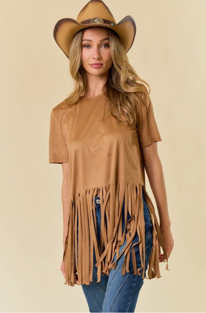 SAINTS & HEARTS Fringed Top