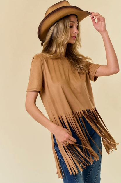 SAINTS & HEARTS Fringed Top