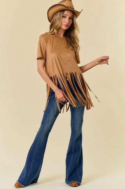 SAINTS & HEARTS Fringed Top