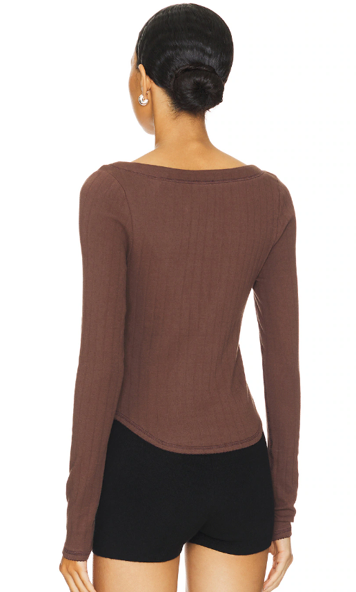 FREE PEOPLE Coffee Chat Long Sleeve