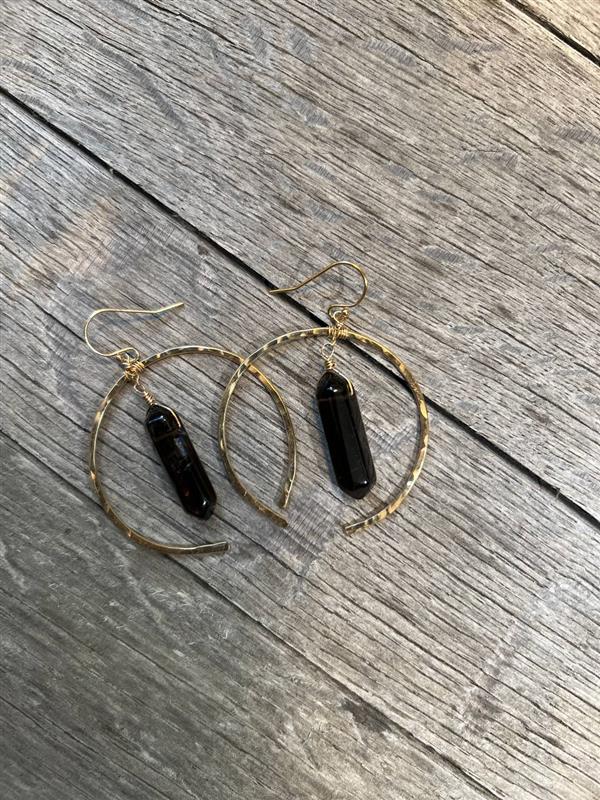 ABCO Smoky Quartz Von Earrings