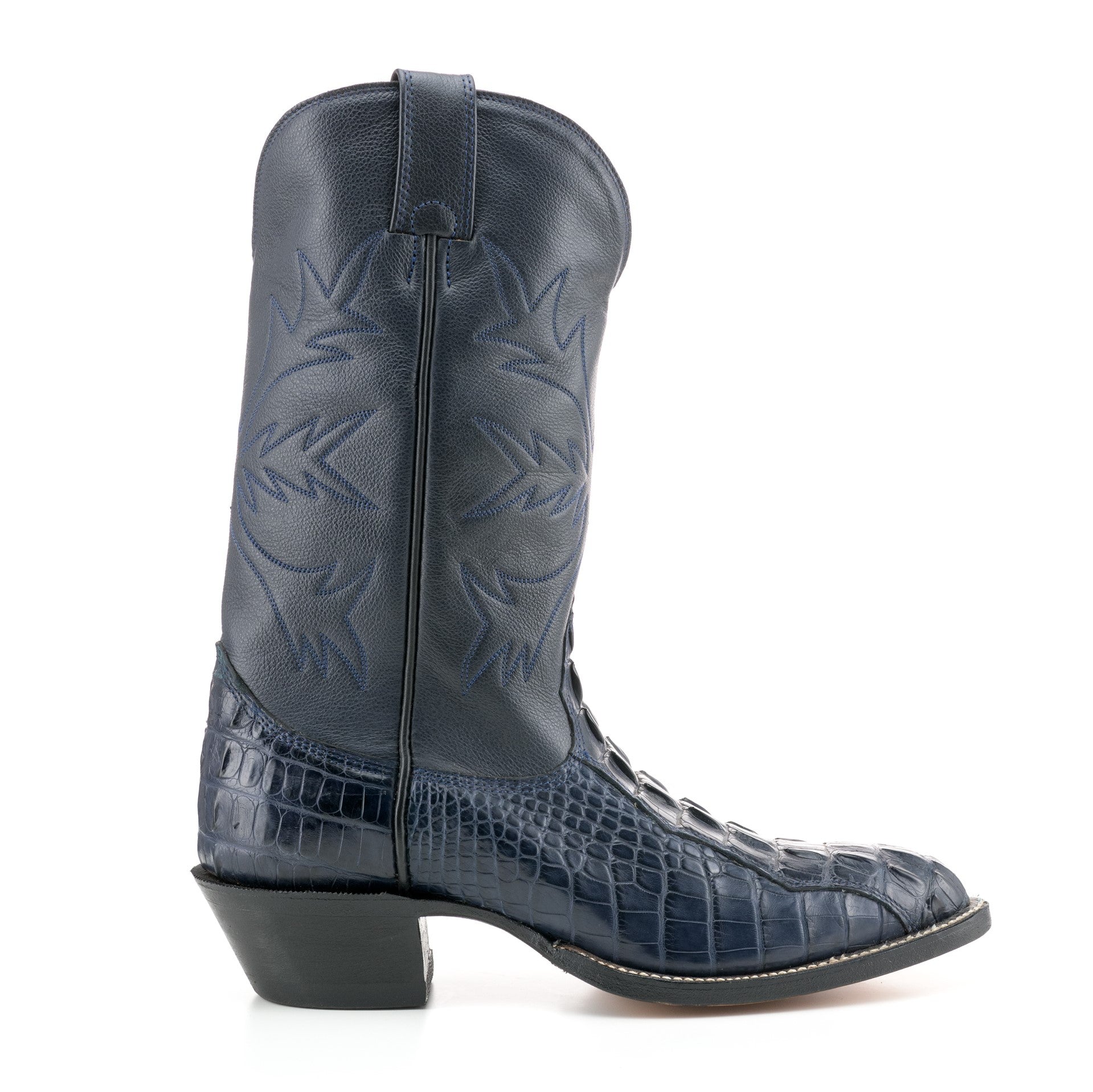 custom cowboy boots black